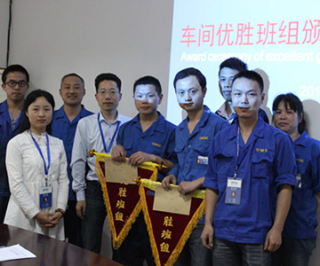 推行6SRQA月考評(píng)制度，奧瑪斯車間管理水平再上新臺(tái)階